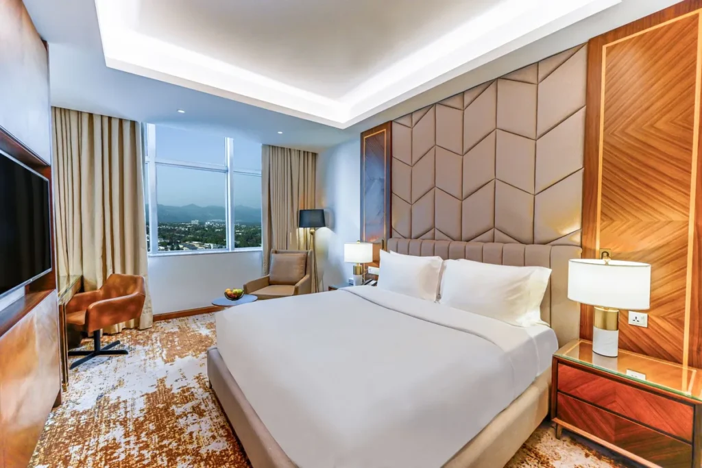 Habitación de un hotel en Islamabad, Pakistán.